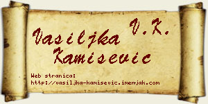 Vasiljka Kamišević vizit kartica